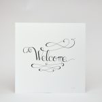 Sérigraphie: Welcome - Christine Sejean