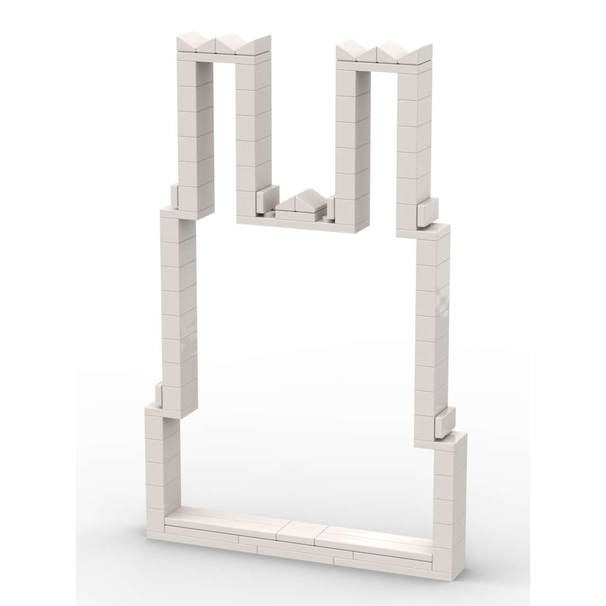 Cathédra-ligne blanc carré