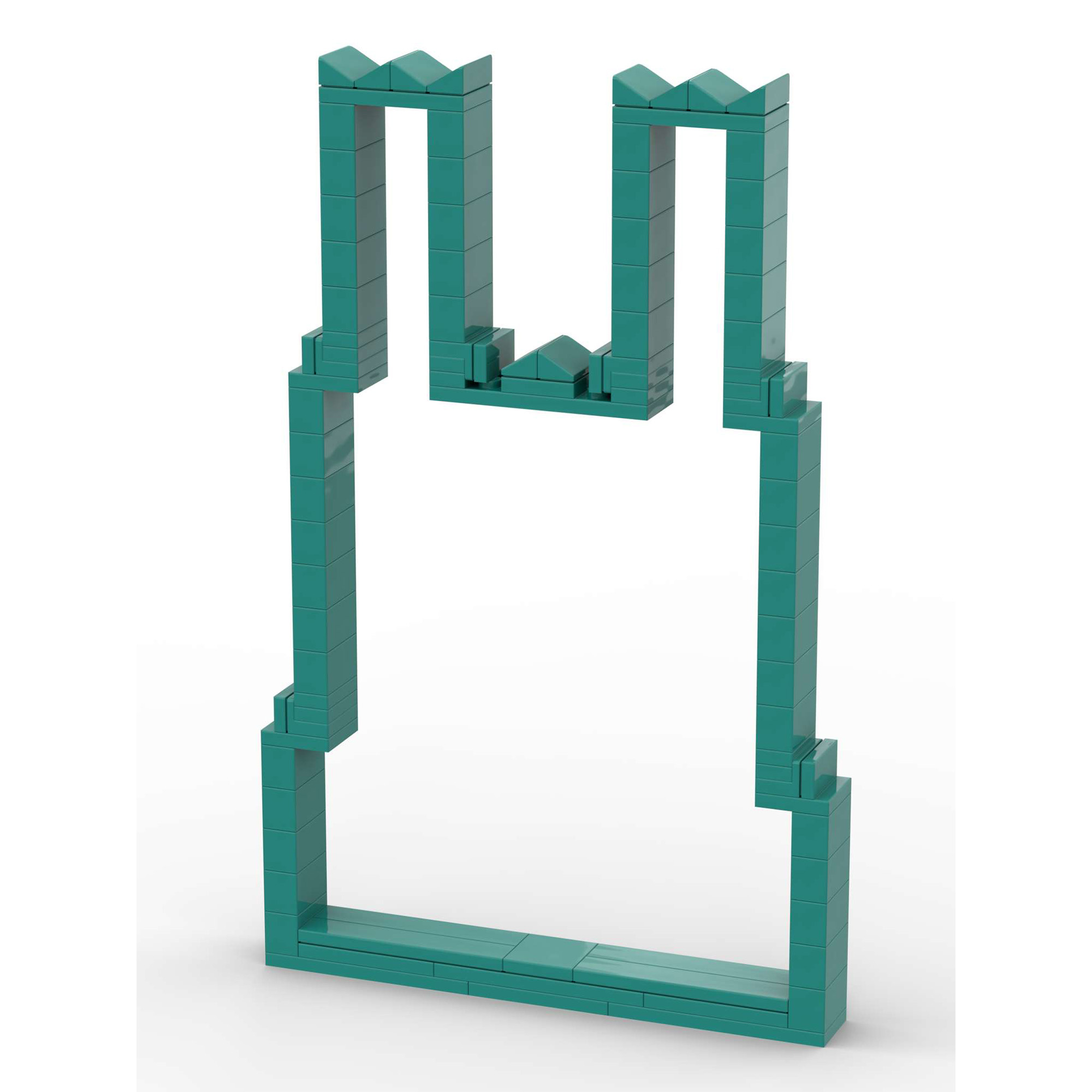 Cathédra-ligne dark turquoise carré