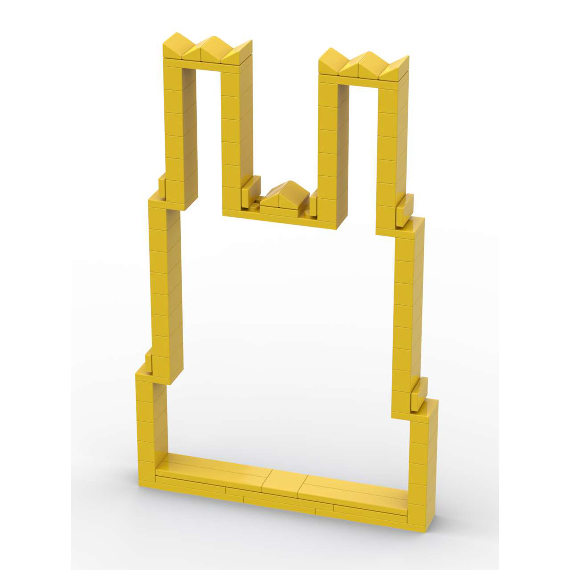 Cathédra-ligne jaune carré