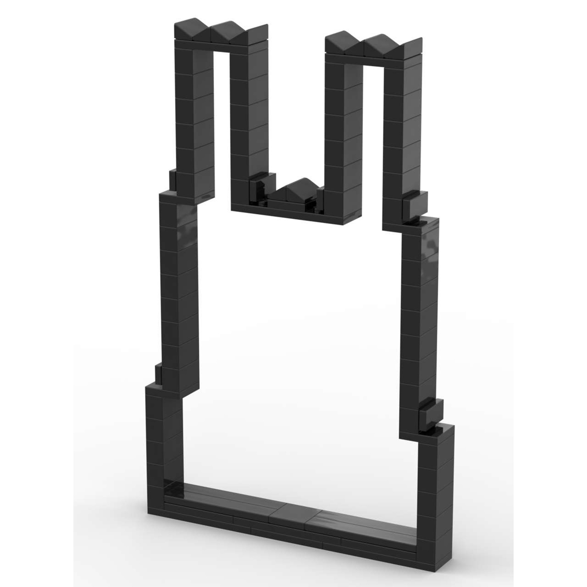 Cathédra-ligne noire carré